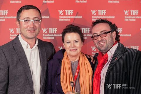 Festival president Tudor Giurgiu, UK script doctor Clare Downs and the Berlinale's Niki Nikitin